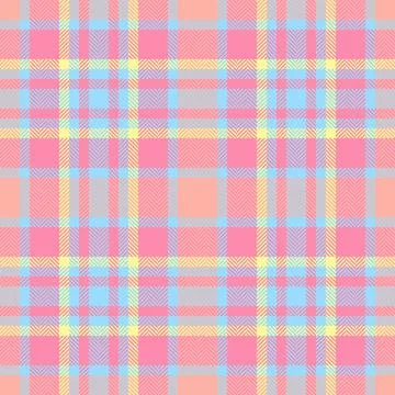 Pastel plaid pattern.  Soft, cheerful design perfect for textiles, websites,  Stock Illustration