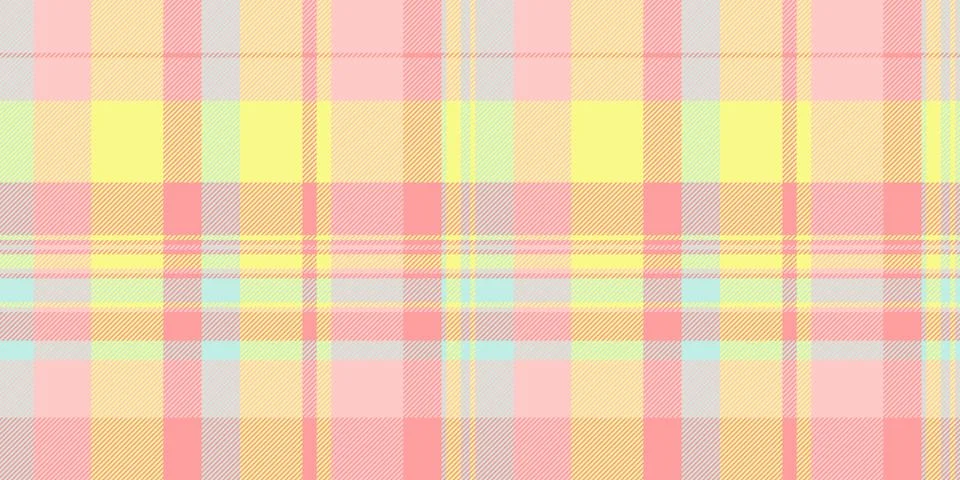 Pastel plaid pattern.  Soft, cheerful colors ideal for springsummer designs.. Stock Illustration