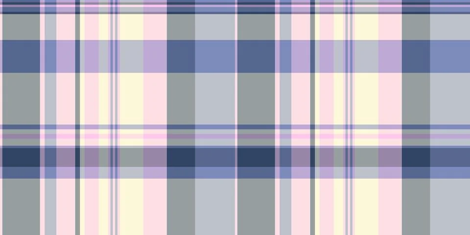 Pastel plaid pattern. Soft, delicate colors create a calming, feminine design Stock Illustration