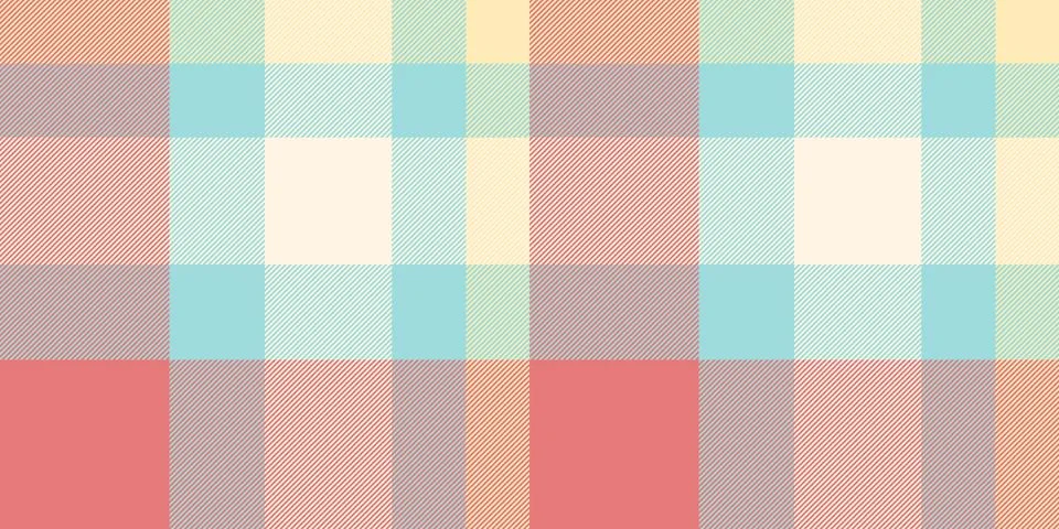 Pastel plaid pattern. Soft, delicate colors evoke feelings of spring, calmn.. Stock Illustration