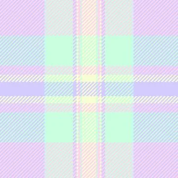 Pastel plaid pattern with soft, dreamy hues. Ideal for backgrounds, textiles, Illustrazione stock
