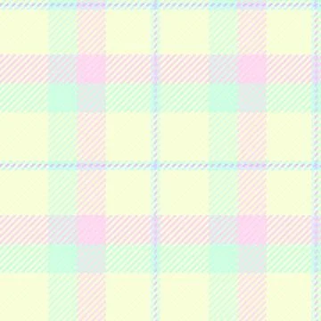 Pastel plaid pattern. Soft hues create a calming, retro aesthetic. Ideal for  イラスト素材