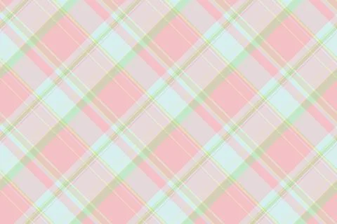 Pastel plaid pattern. Soft hues evoke springtime, baby showers, or nostalgic  Stock Illustration