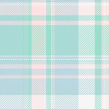 Pastel plaid pattern in soft mint green, pale pink, and white.  Perfect for t Illustrazione stock