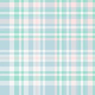 Pastel plaid pattern in soft mint, blush pink, and light blue. Ideal for text Stock Illustration