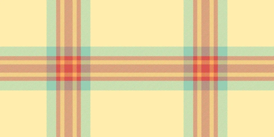 Pastel plaid pattern in soft peach, pale mint, and muted orange.  Ideal for t イラスト素材