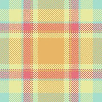 Pastel plaid pattern in soft peach, yellow, and mint.  Perfect for textile de イラスト素材