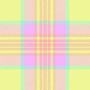 Pastel plaid pattern in soft pink, yellow, and mint green.  Ideal for textile イラスト素材