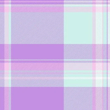 Pastel plaid pattern in soft purple, pink, and mint green.  Perfect for texti Stock Illustration