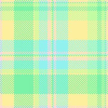 Pastel plaid pattern. Soft, retro textile design with squares and lines in so Stockillustratie
