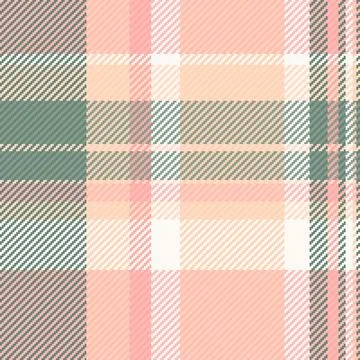 Pastel plaid pattern. Soft, textured weave design perfect for backgrounds, te Stock Illustration