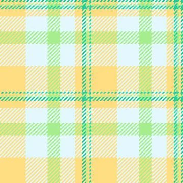 Pastel plaid pattern in soft yellow, light green, and pale blue.  Ideal for s Stock Illustration