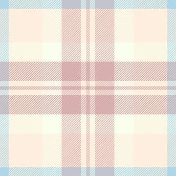 Pastel plaid pattern. Textile design with intersecting lines in soft hues. Id Stock Illustration