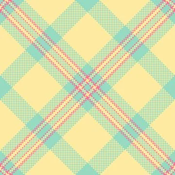 Pastel plaid pattern in yellow, mint green, and pink.  Perfect for textile .. イラスト素材