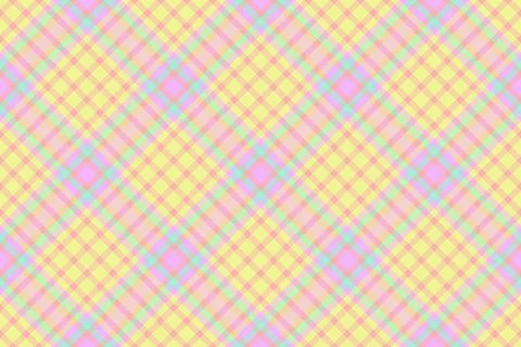 Pastel plaid pattern in yellow, pink, and mint green.  Perfect for textile .. Illustrazione stock