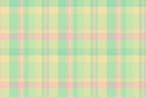 Pastel plaid seamless pattern. Cute, soft colors. Fabric texture. Design elem Stock Illustration