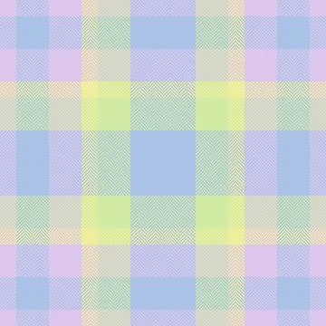 Pastel plaid seamless pattern. A soft, versatile design for textiles, backgro Stock Illustration
