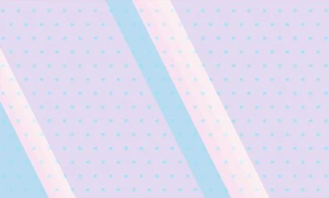 Pastel Polka Dot Background With Diagonal Stripes Soft Pink Blue Lavender A.. Stock Illustration