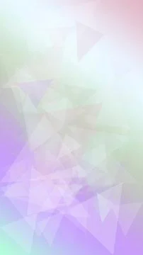 Pastel polygon abstract background with mint and lavender glow, translucent.. Illustrazione stock