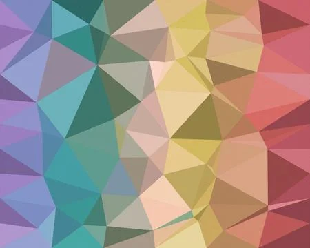 Pastel polygon background with layered geometric triangles and facets, crea.. Stock Illustration