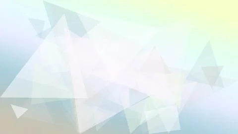 Pastel polygon facets flow across a bright blue and lime gradient, deliveri.. Stock Illustration