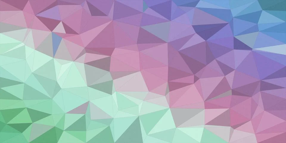 Pastel polygon geometric pattern in teal, mint, and purple creates a modern.. Stock Illustration