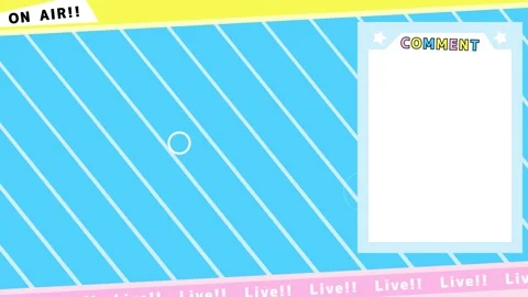 Pastel pop Looping streaming background. 1080p Stock Footage 258881273