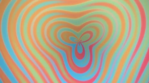 Pastel Psychedelic Wavy Pattern Seamless Loop Stock Footage 340551348
