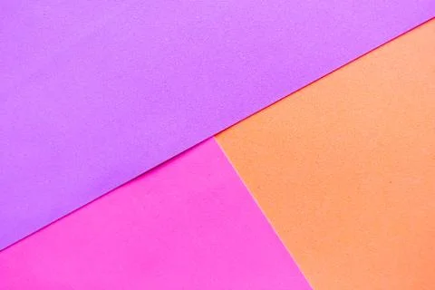Pastel purple, pink and orange geometric background. Design concept Stock Photos