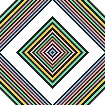 Pastel Rainbow Argyle Diagonal Stripes seamless pattern Illustrazione stock