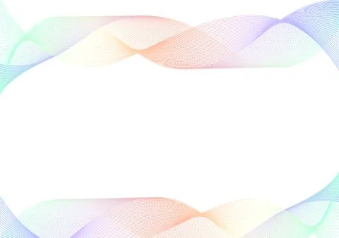 Pastel rainbow curve line layer abstract background Stock Illustration