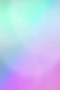 Pastel rainbow gradient abstract background with translucent polygon outlin.. Illustrazione stock