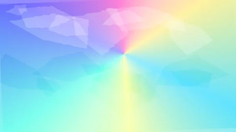 Pastel rainbow gradient background with abstract geometric shapes Stock Footage 335936773