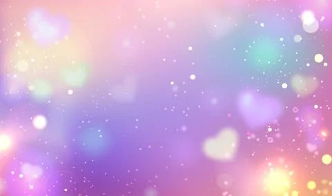 Pastel rainbow gradient background with glitter Stock Illustration
