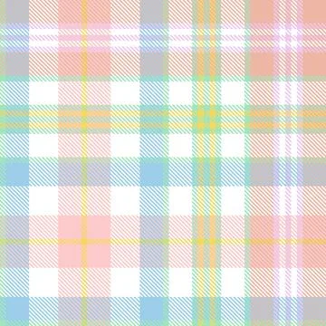 Pastel Rainbow plaid textile pattern design in multicolor for fashion and h.. Stock Illustration