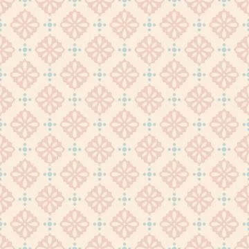 Pastel retro vector seamless pattern Illustrazione stock