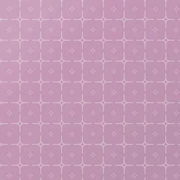 Pastel rose peach decorative backdrop with rounded lattice stars pattern and fra Stock Illustration
