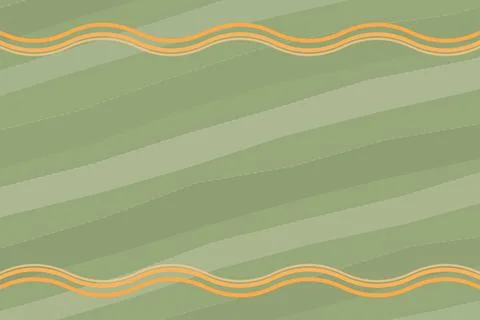 Pastel rose peach typography background with top bottom wavy line border framing Stock Illustration