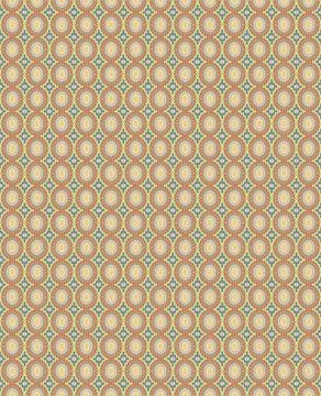 Pastel rust meadow inspired patterned wallpaper-style design with soft terr.. Stock Illustration