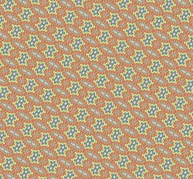 Pastel rust meadow palette repeatable decorative tile pattern in soft terra.. Ilustración de archivo
