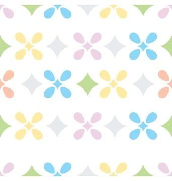 Pastel Seamless Pattern Stock Illustration