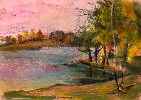 'pastel sketch Stock Illustration