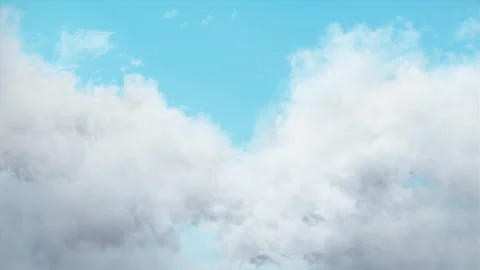 Pastel Sky Clouds with Soft Shine Stock Footage 311572697