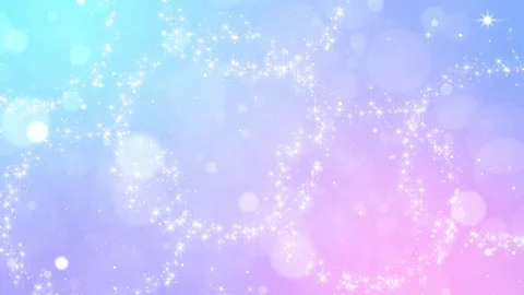Pastel sparkle wave background soft blue pink gradients, glitter trails, dreamy Stock Footage 340414314