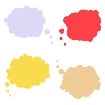 Pastel speech bubble Stock Illustration
