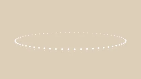 Pastel Spinning Dot Ring on Beige Background Seamless Loop, 4K Video stock 331228234