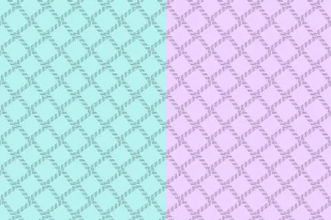 Pastel Split Diagonal Plaid Pattern Background in Mint Green and Soft Lilac Stockillustratie
