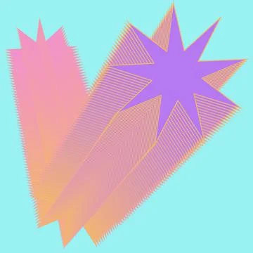 Pastel Star Blend Illustrazione stock