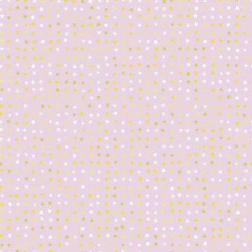 Pastel stars seamless vector pattern in pink yellow and white colors Stock-Illustration