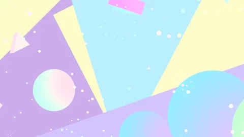 Pastel stylish circles Stock Footage 252024798